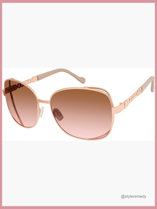 Metal Frame Oversized Square Sunglasses with UV400 Protection main image 7